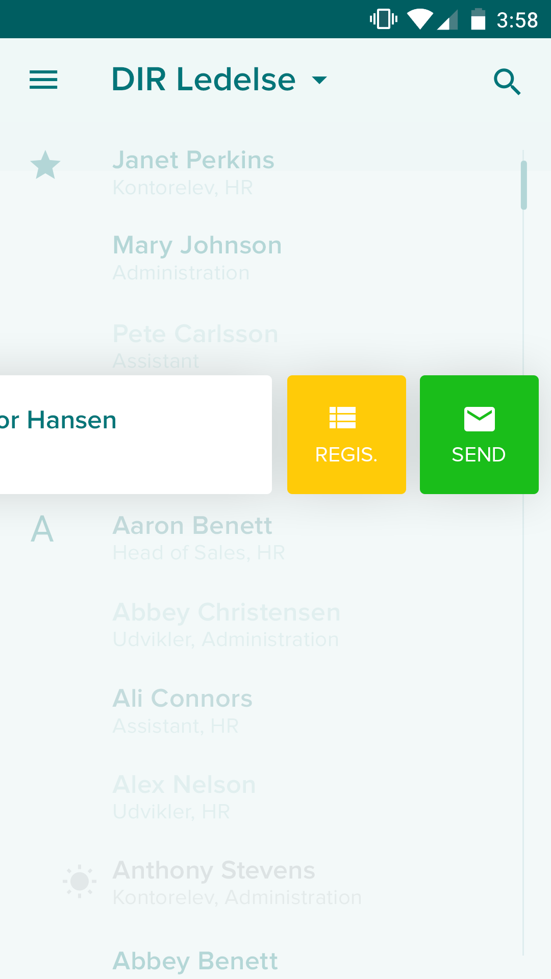 Payday app director ledger