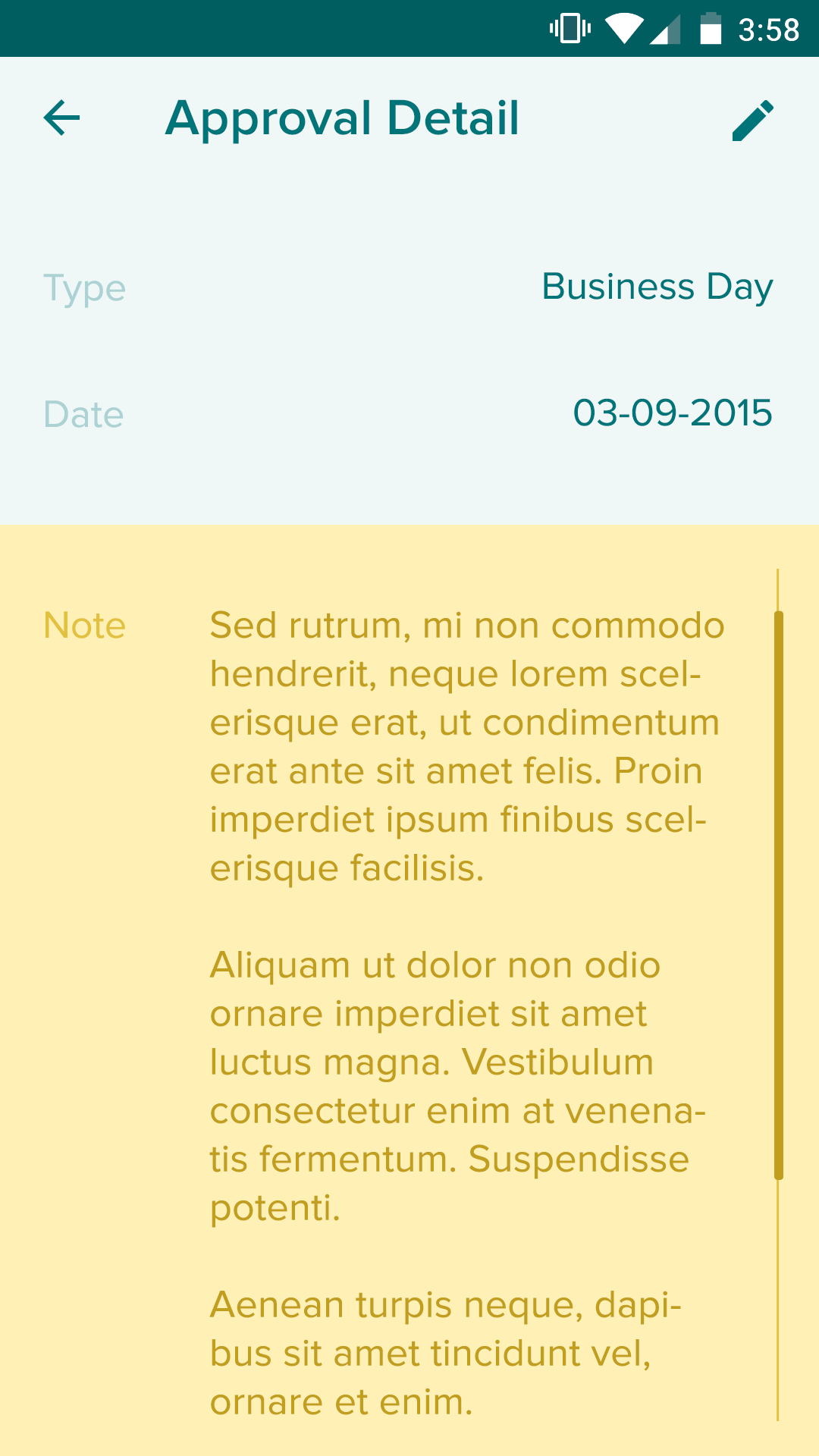 Payday app approval detail
