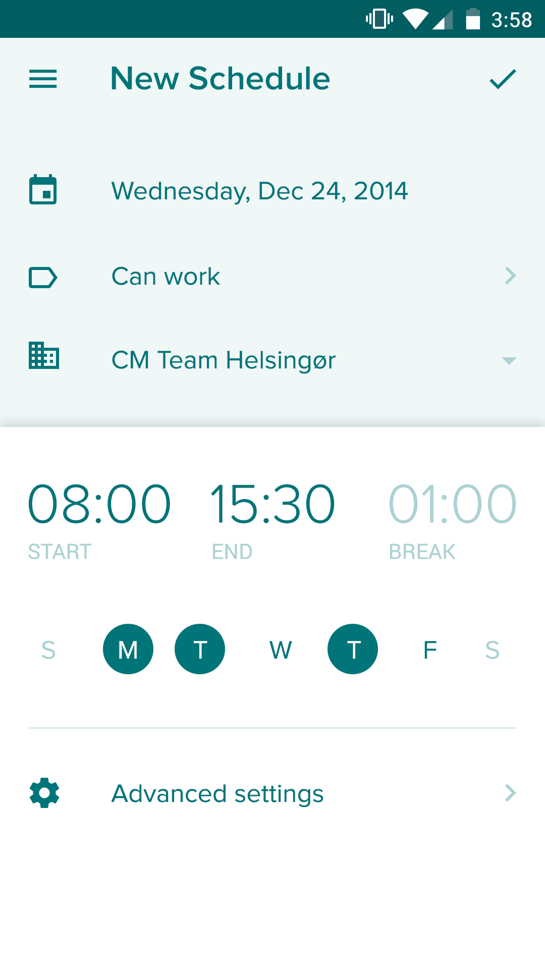 Payday app new schedule