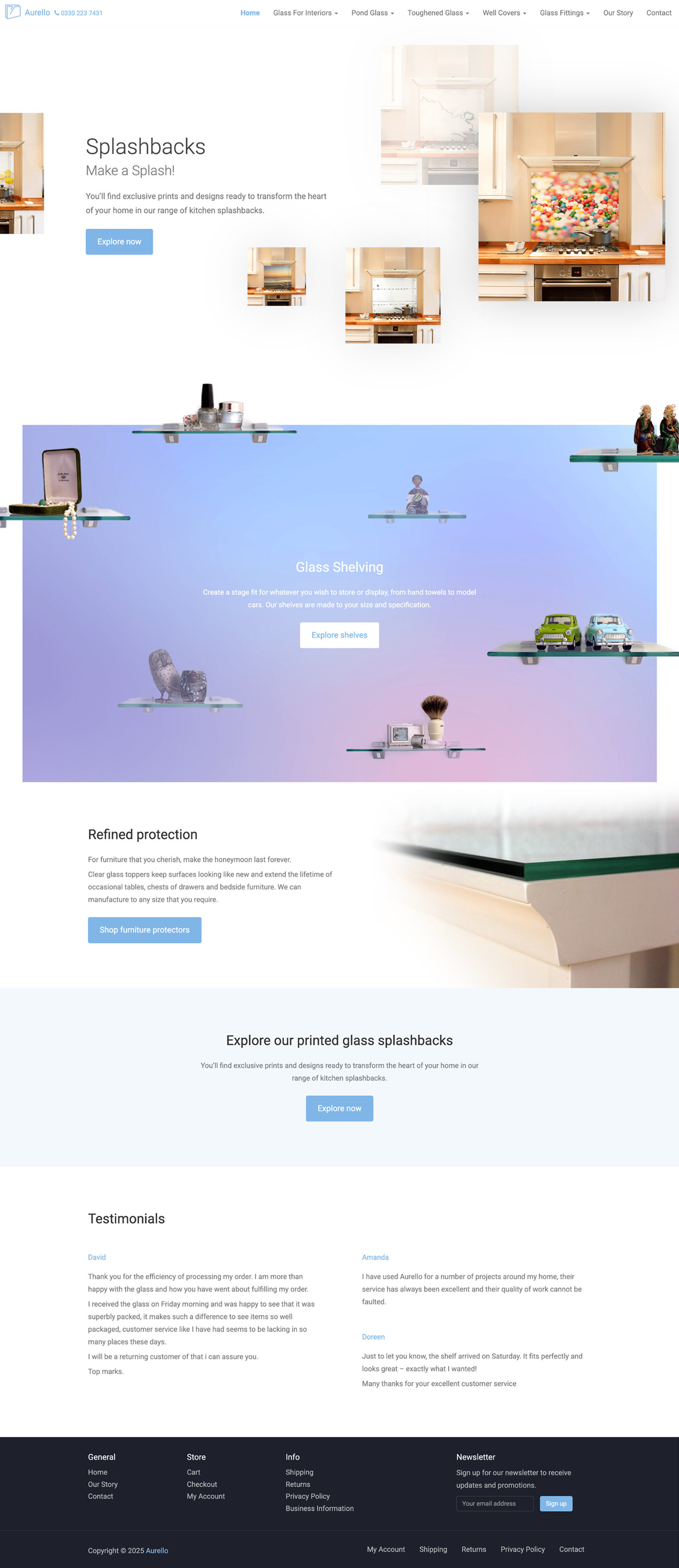 Aurello home page