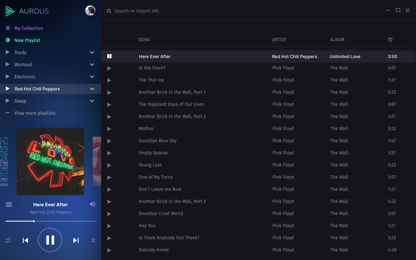 Aurous music player