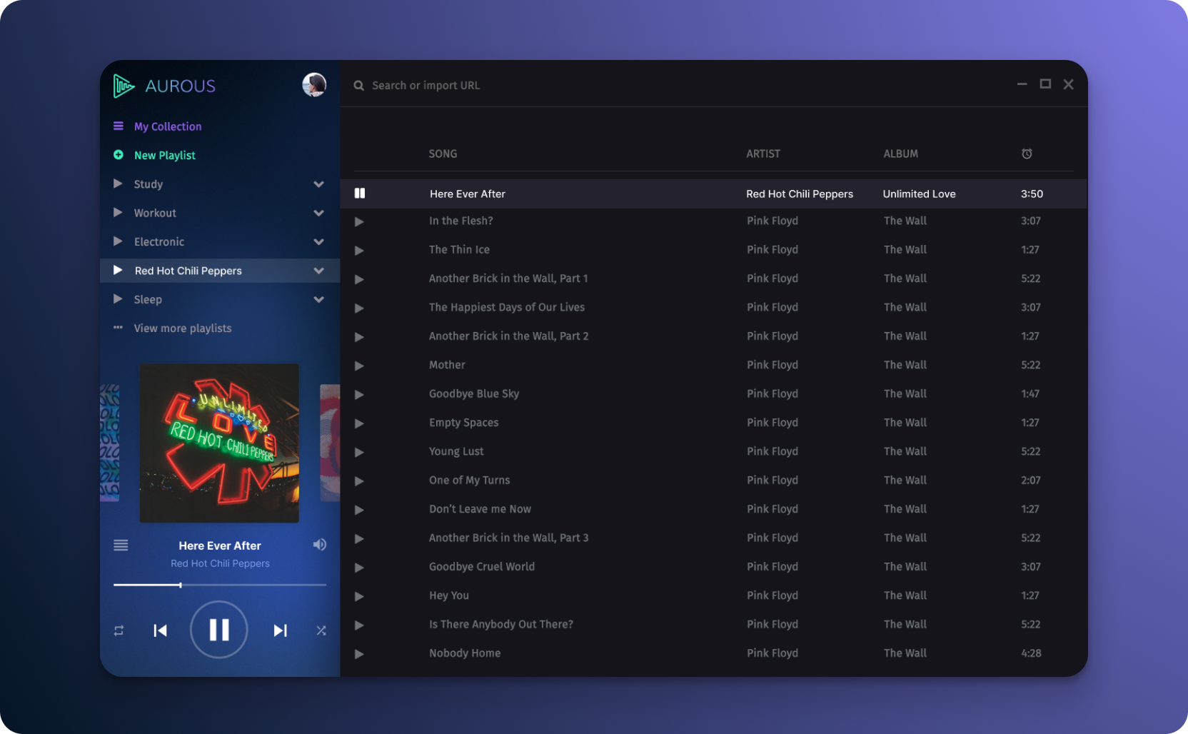 Aurous music player