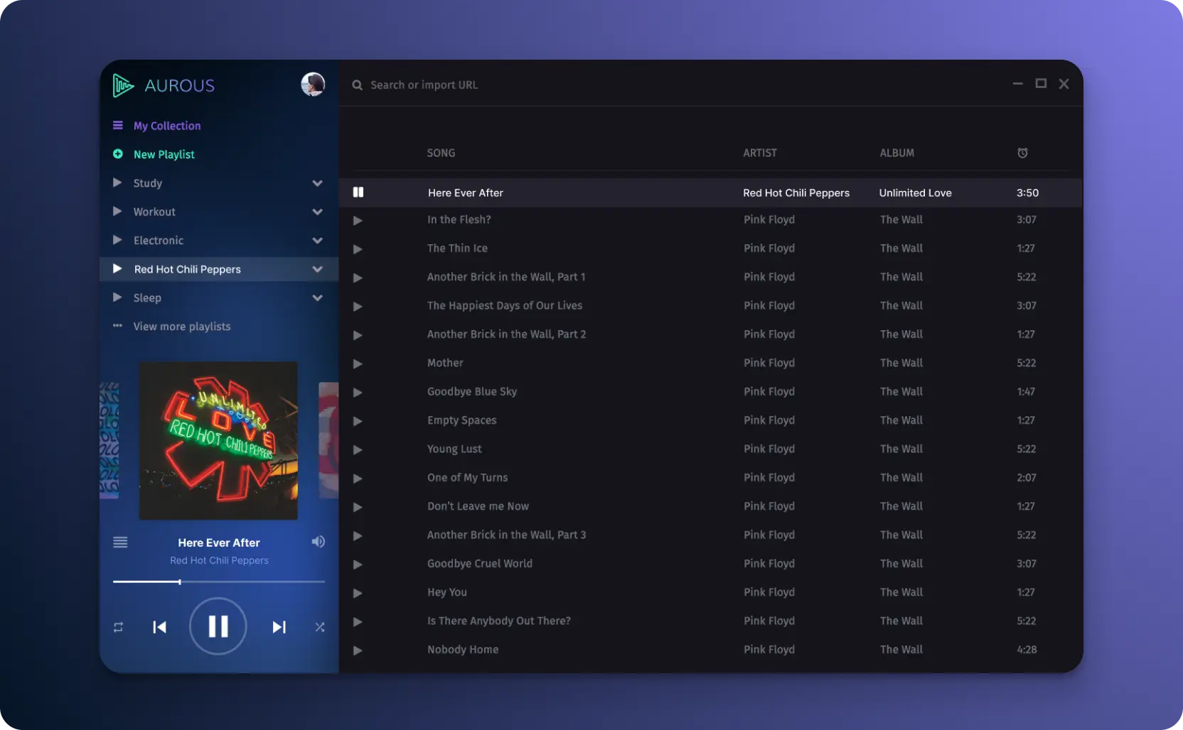 Aurous music player